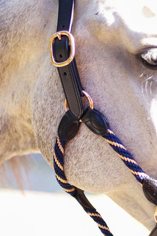 Lädergrimma Rope Rosegold NovaLine - Elegans med Roseguldsdetaljer -  från  NovaLine