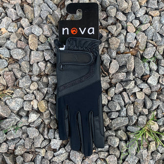 Ridhandske Black Spark Serino med touch | Nova -  från  NOVA