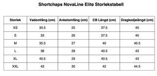 Elite Shortchaps från NovaLine - Passform och Rörelsefrihet -  från  NovaLine